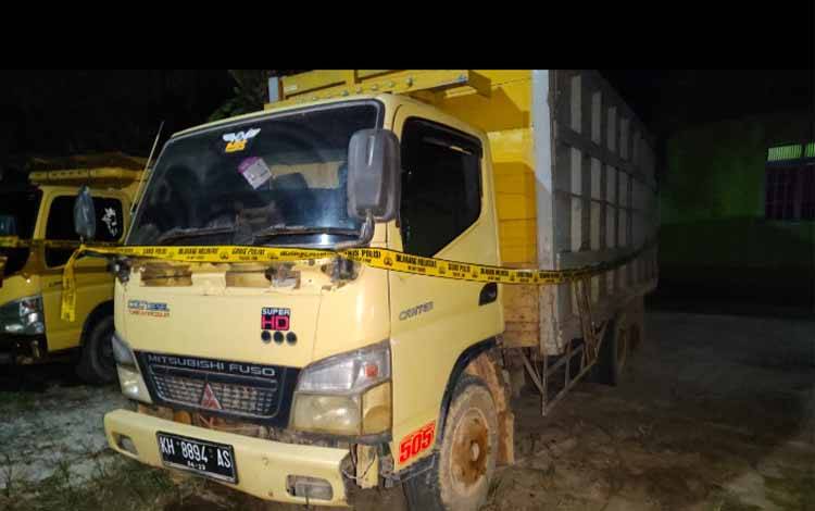 Polsek Katingan Tengah Amankan 2 Truk Muatan Kayu Diduga Ilegal