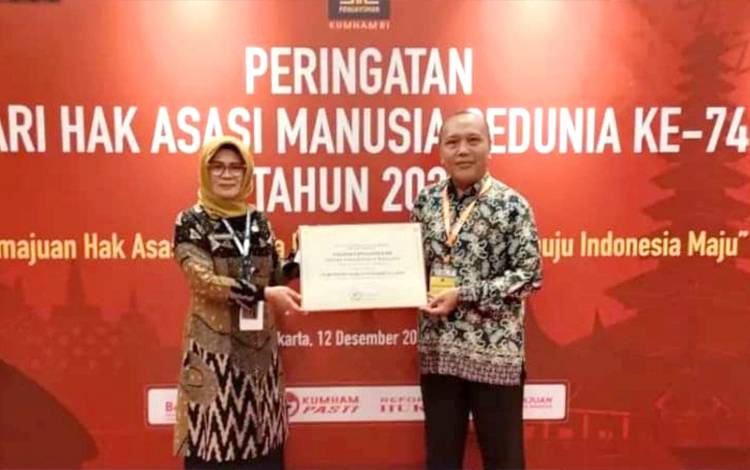 Kabupaten Barito Utara Kembali Raih Penghargaan Sebagai Kabupaten Peduli HAM