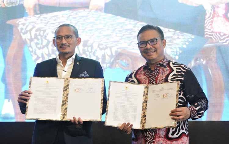 BKKBN - Kemenparekraf Teken MOU Ciptakan Produk Protein Cegah Stunting