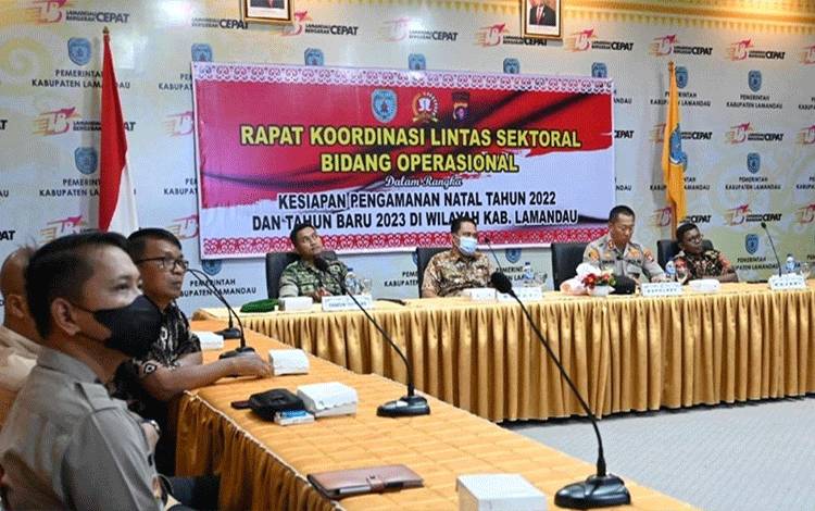 Kapolres Lamandau Ikuti Rakor Pengamanan Nataru Bersama Kapolri