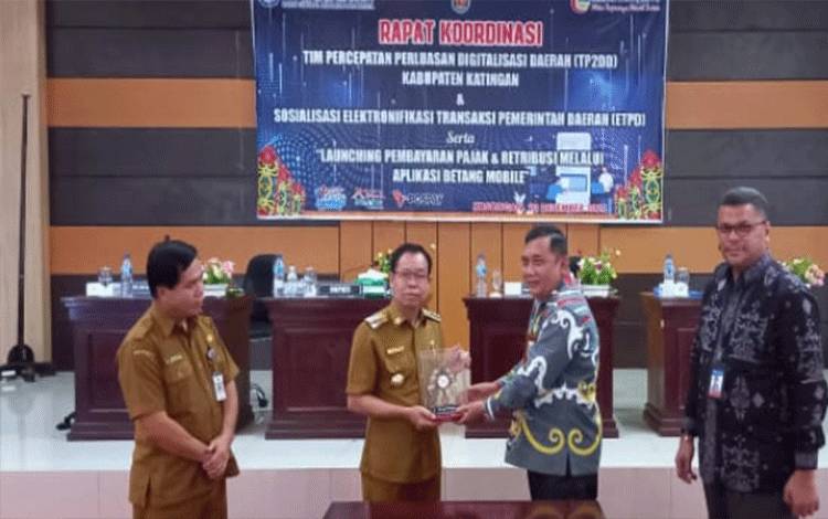 Bupati Katingan Buka Rakor TP2DD dan ETPD, Ini Pesannya