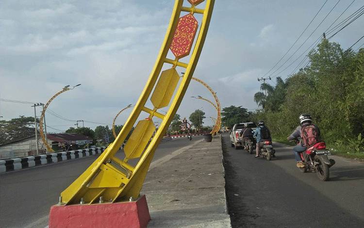 Ornamen Terowongan Nur Mentaya Diduga Dirusak Orang tak Bertanggungjawab
