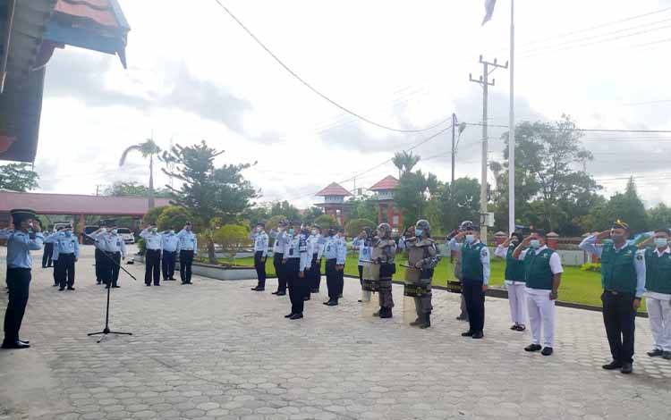 Jelang Natal dan Tahun Baru, Lapas Sampit Kelas IIB Apel Siaga Pengamanan