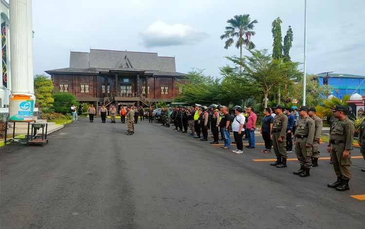 Tim Gabungan Forkopimda Apel Gabungan Pengamanan Natal di Sampit