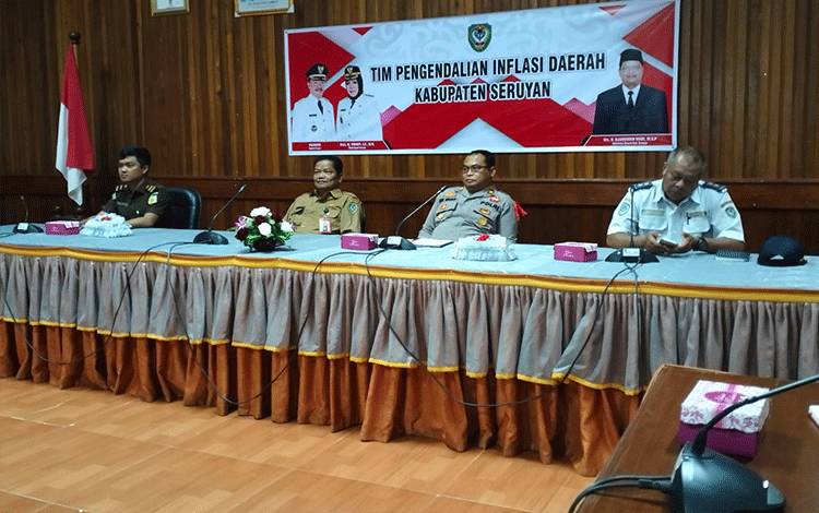 Kasat Binmas Polres Seruyan Ikut Rakor Pengendalian Inflasi