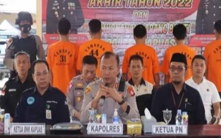 Ini Sejumlah Tindak Pidana Menonjol di 2022 yang Ditangani Polres Kapuas