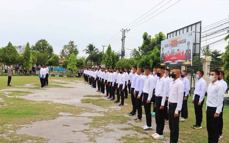 92 Calon Siswa Bintara dan Tamtamb Ikuti Binlat di Polresta Palangka Raya