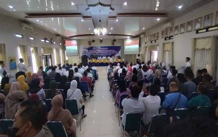 Disnakertranskop UKM Barito Utara Rakor Pemberdayaan Koperasi UKM dan Penanggulangan Inflasi