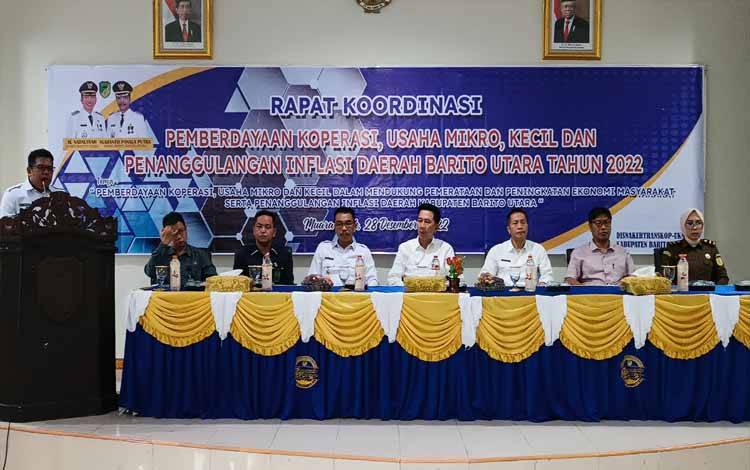 Rakor Pemberdayaan Koperasi UKM dan Penanggulangan inflasi Daerah Guna Dorong Percepatan Peningkatan Ekonomi Masyarakat