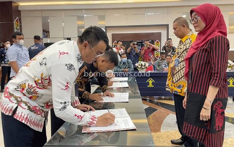 Rutan Tamiang Layang Teken Kontrak Bahan Makanan 2023