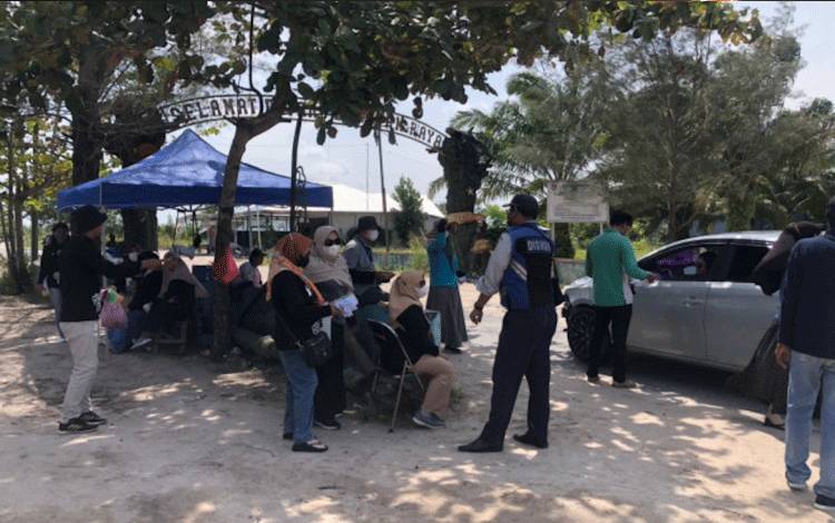 Dishub Kobar Lakukan Penjagaan dan Pengaturan Lalu Lintas di Berbagai Objek Wisata