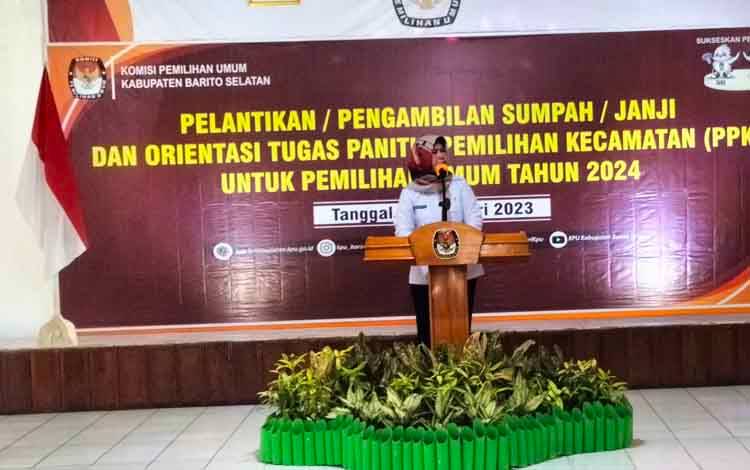 Pj Bupati Barito Selatan Minta Lurah dan Kades Siapkan Tenaga Pendukung Sekretariat PPS