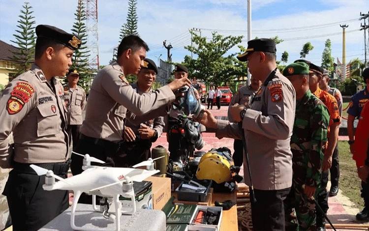 Polres Kapuas Gelar Apel Kesiapan Penanggulangan Karhutla