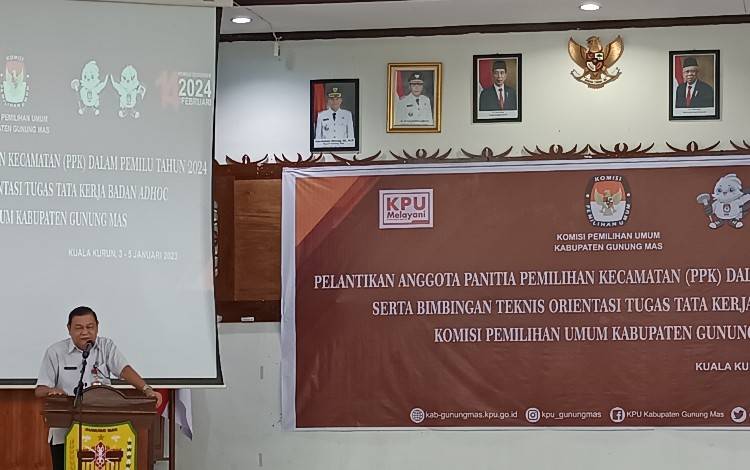 Anggota PPK Gunung Mas Diharapkan Bisa Menaati Pakta Integritas