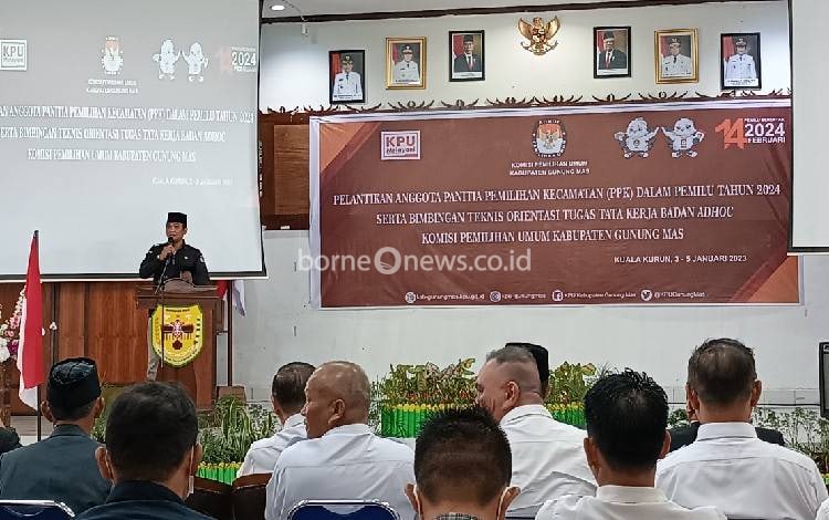 Pesan Sekretaris KPU Provinsi Kalteng kepada PPK di Gunung Mas