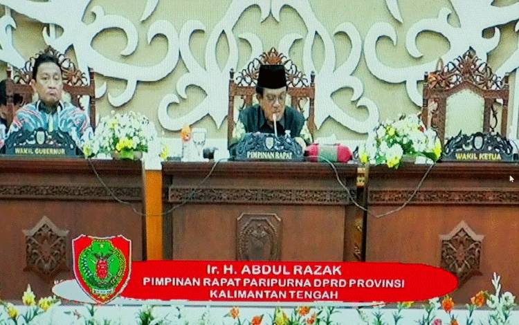 DPRD Kalteng Gelar Paripurna Penutupan Masa Persidangan III Tahun 2022