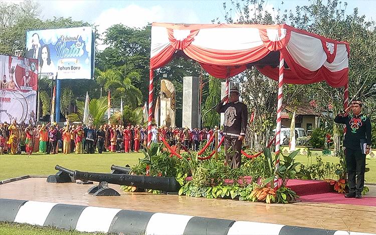 Wakil Gubernur Kalteng Jadi Inspektur Upacara HUT Kotim, Ini Pesannya