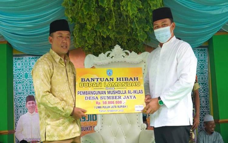 Pemkab Lamandau Realisasikan Bantuan Pembangunan Tempat Ibadah