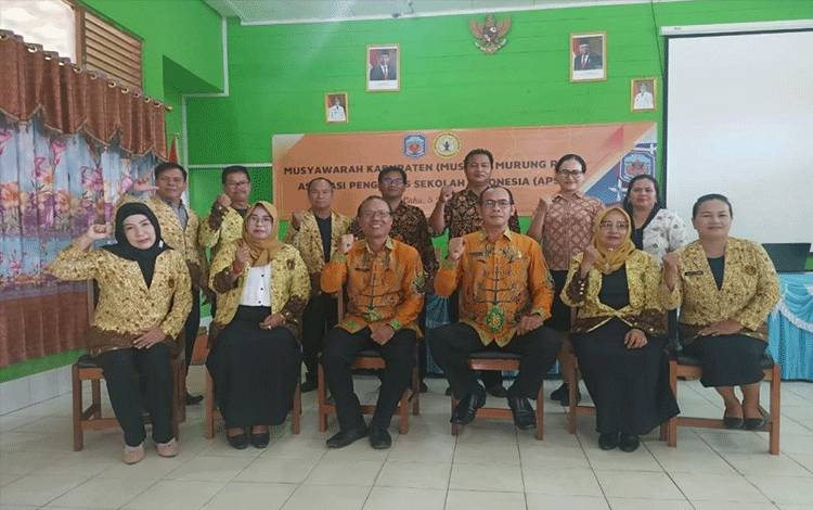 Pengurus APSI periode Baru saat foto bersama usai pelaksanaan Muskab APSI Periode 2023 - 2027.