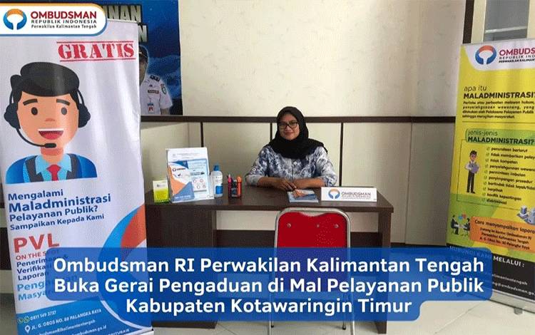 Maksimalkan Pelayanan Publik, Ombudsman Kalteng Buka Gerai Pengaduan di MPP Kotim