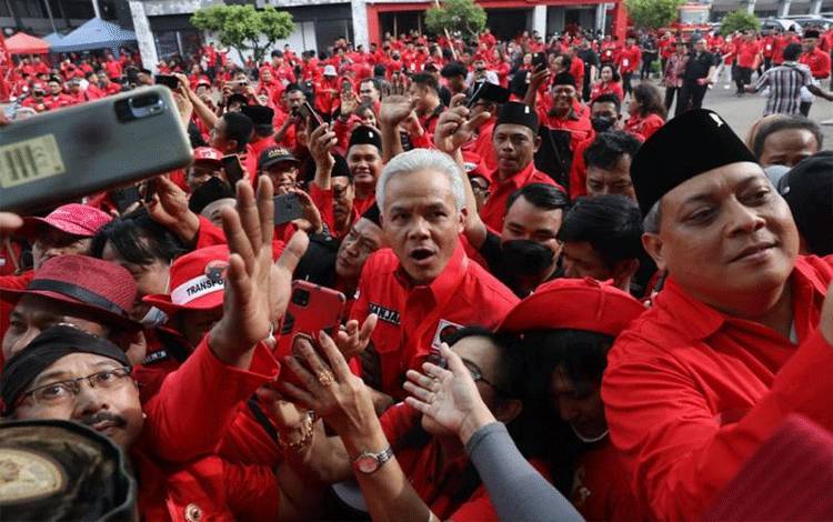 Ganjar Pranowo Diteriaki "Presiden" di Arena HUT PDIP
