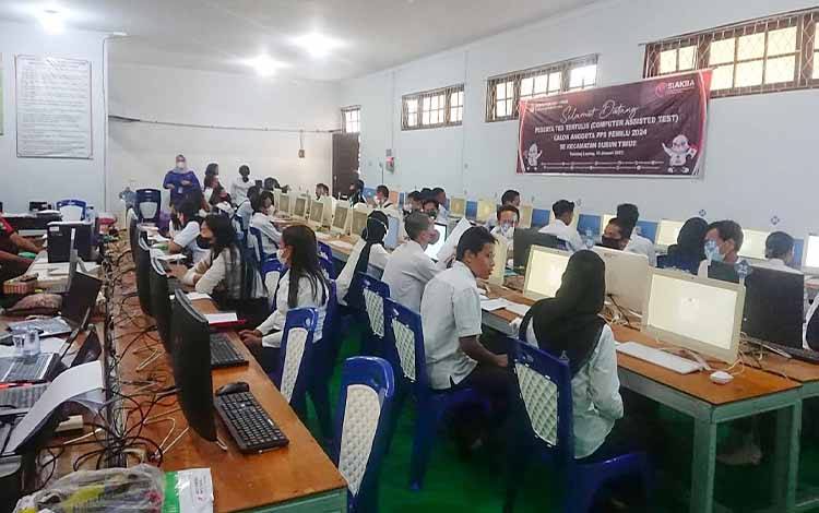 KPU Barito Timur Mulai Laksanakan Tes Tertulis Calon Anggota PPS