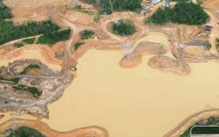 Proyek pembangunan Embung Mentawir dalam rangka mendukung Ibu Kota Negara (IKN) Nusantara sebagai "forest city". ANTARA/HO - Kementerian PUPR.