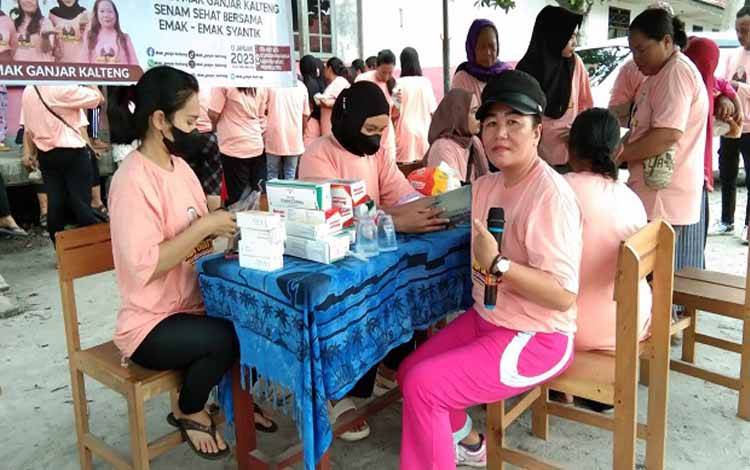 Mak Ganjar Kalteng Gelar Pengobatan Gratis dan Menyasar Ibu-ibu di Kapuas