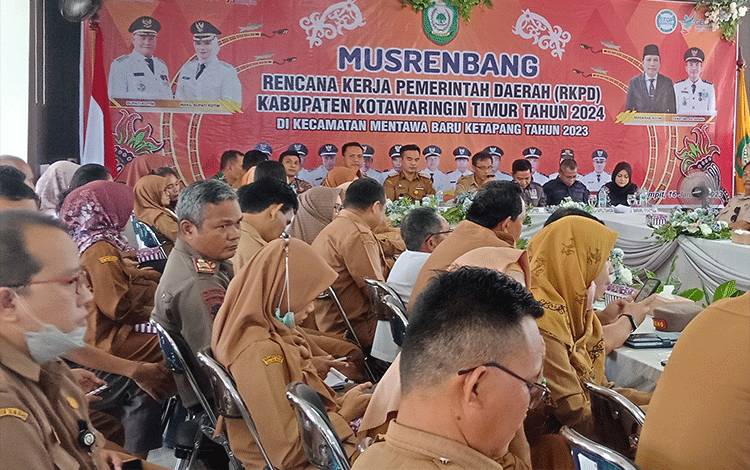 Musrenbang Kecamatan Mentawa Baru Ketapang, Selasa, 17 Januari 2023.?(FOTO: DEWIP)