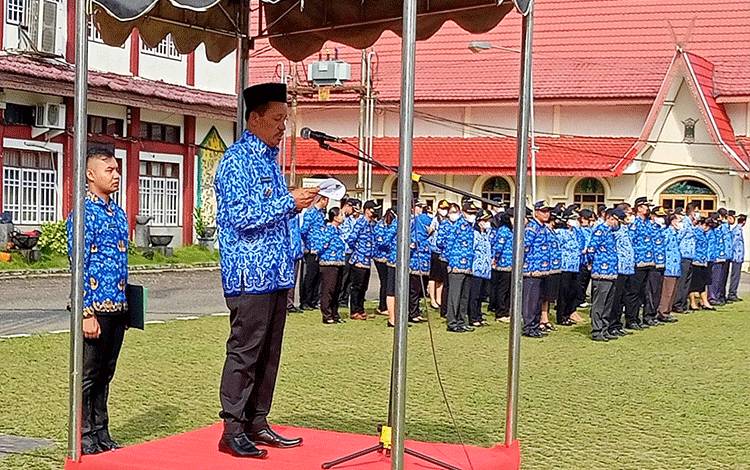 Wakil Bupati Barito Timur Pimpin Apel Kesadaran Nasional