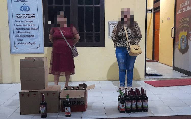 Edarkan Miras, 2 Perempuan Dibawa ke Mapolsek Arsel