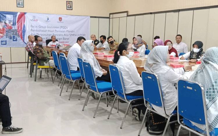 Guna Permudah Masyarakat Sampaikan Aduan, Pemkab Kobar Lanjutkan Penyusunan Rencana Aksi SP4N-LAPOR!