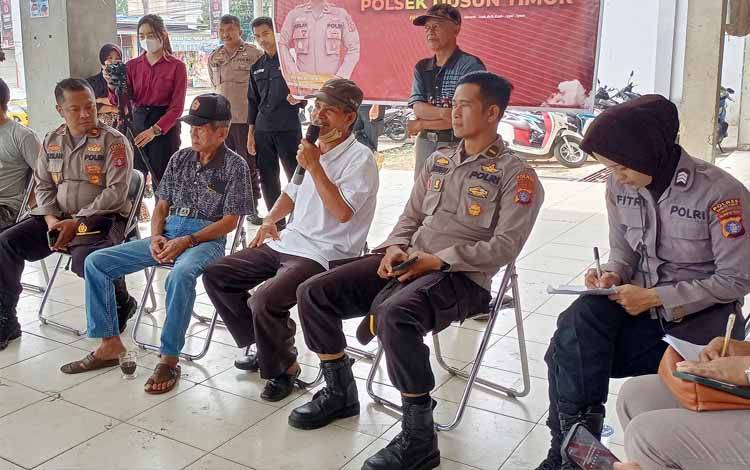 Ketua Asosiasi Pedagang Pasar Ajukan 3 Permintaan ke Wakapolres Barito Timur