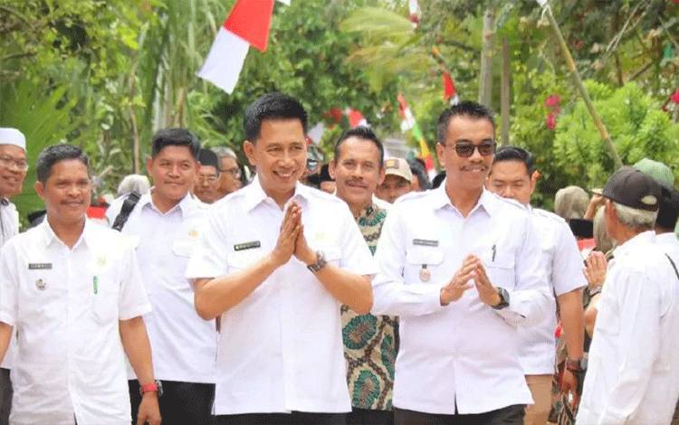 Pembangunan Dua Jembatan di Desa Lemo dan Tumpung Laung Dilanjutkan