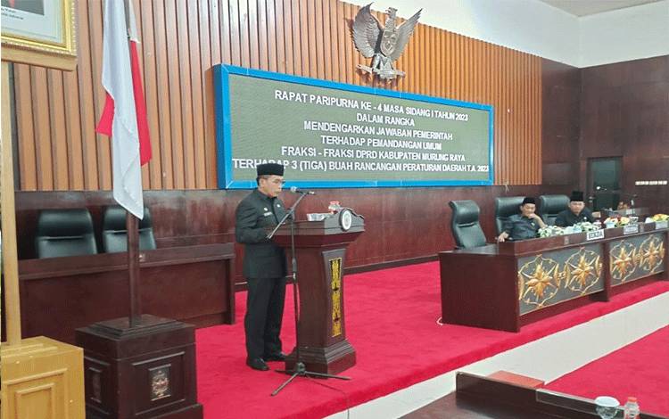 Pemkab Mura Jawab Pandangan Fraksi DPRD