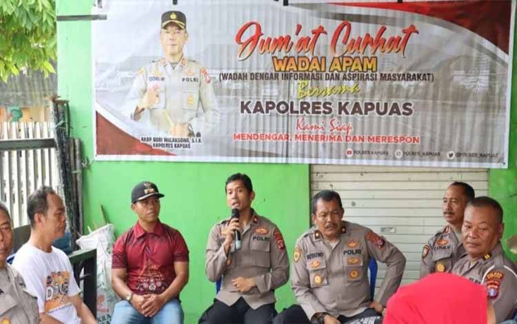 Program Jumat Curhat Polres Kapuas Sasar Kelurahan Selat Hulu, Ini Aspirasi Warga
