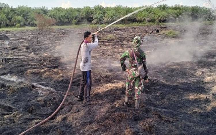 Enam Hektare Lahan Gambut di Lamandau Terbakar