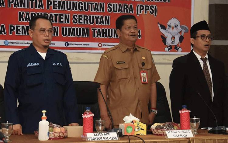 48 Anggota PPS di Seruyan Resmi Dilantik, Sekda Harapkan Ini