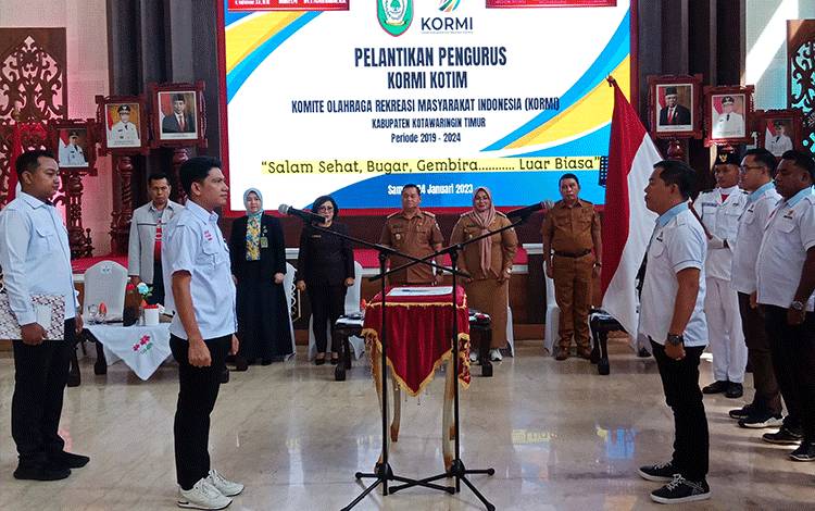 Bupati Hadiri Pelantikan Kormi Kotim, Ini Pesannya