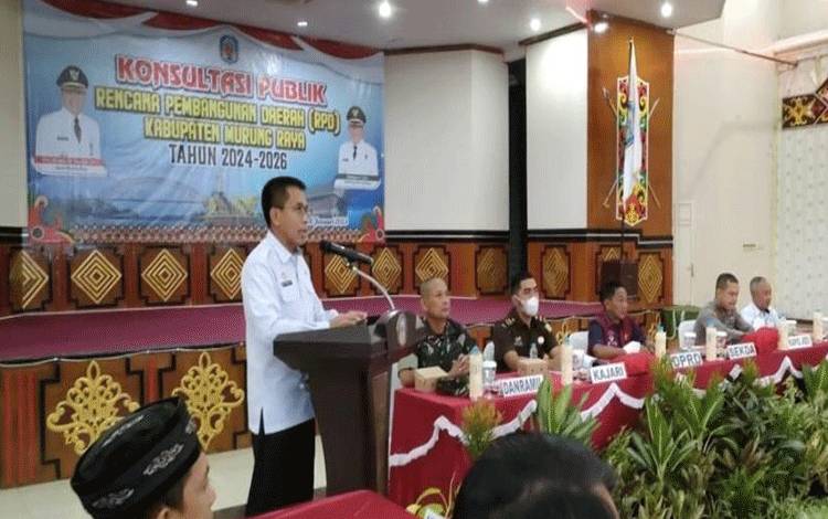 Sekda Murung Raya Nyatakan ini Pada Konsultasi Publik RPD Murung Raya 2024-2026