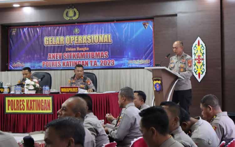 Begini Kata Kapolres Katingan saat Pimpin Gelar Operasional Rutin