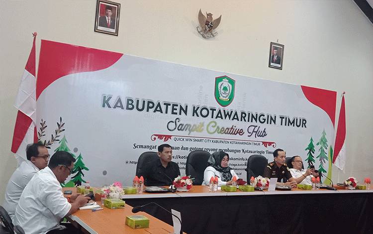 Wabup Kotim Hadiri Rakor Inspektur Daerah dengan Pusat Secara Virtual