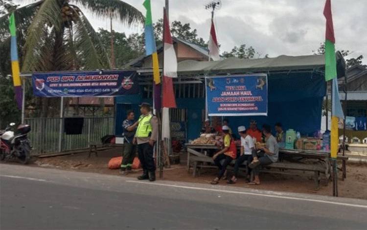Personel Polsek Kapuas Timur Patroli ke Rest Area Pelayanan Jemaah Haul Abah Guru Sekumpul