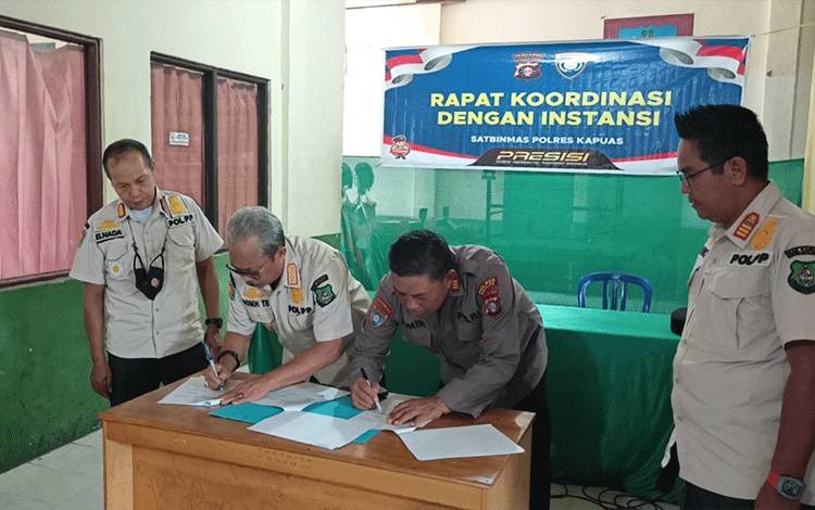 Polres Bersama Satpol PP dan Damkar Kapuas Teken MoU, Ini Tujuannya