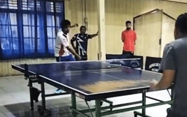 Dalam rangkaian HPN 2023, PWI Kobar bersama PTMSI Kobar menggelar kejuaraan tenis meja yang akan dilaksanakan 12 Februari 2023, Senin. 30 Januari 2023. (FOTO: YUDHA)