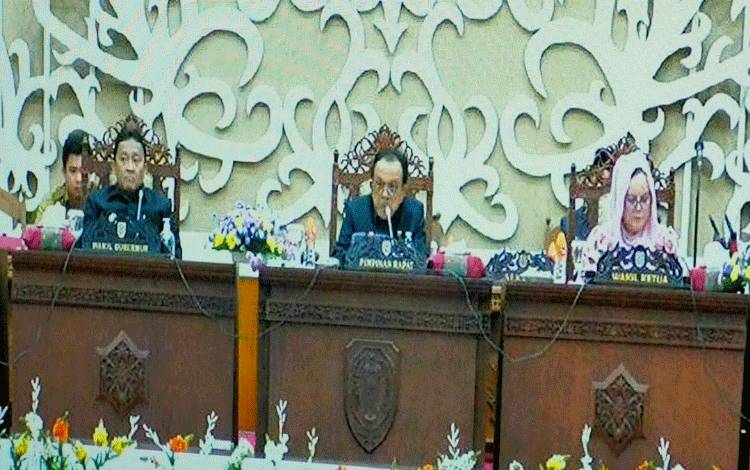 DPRD Kalteng Gelar Rapat Paripurna Membahas 2 Raperda Ini