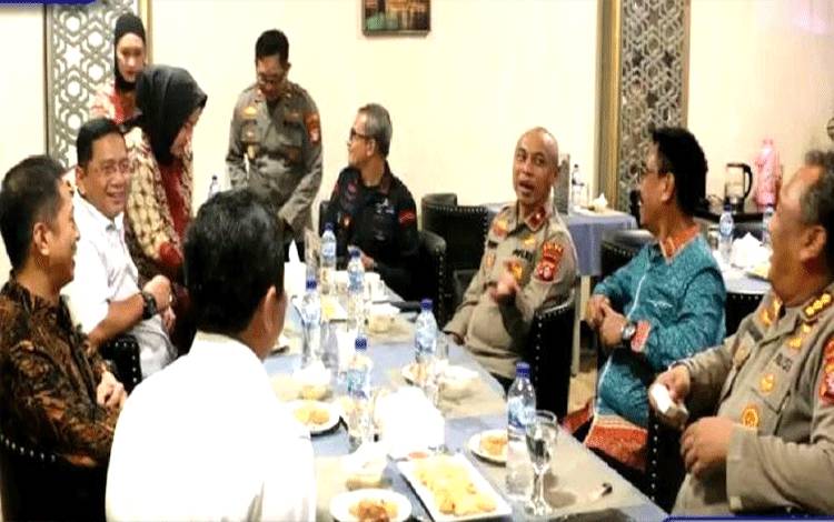 Wabup dan Sekda Barito Utara Sambut Kedatangan Wakapolda Kalteng