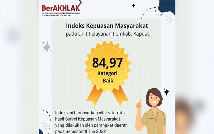 Pemkab Kapuas Masuk Kategori Baik Dalam Tingkat Kepuasan Pelayanan Publik
