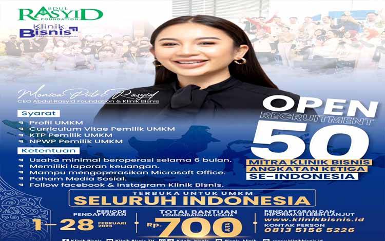 Klinik Bisnis Open Recruitment Mitra UMKM Klinik Bisnis 2023 se-Indonesia