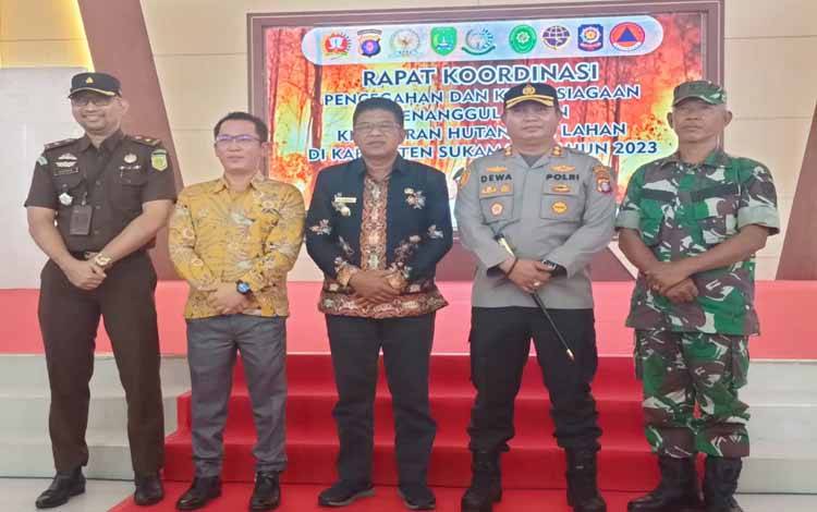 BPBD Sukamara: Stakeholder di Desa Harus Betul-betul Sampaikan Imbauan Larangan Karhutla kepada Masyarakat